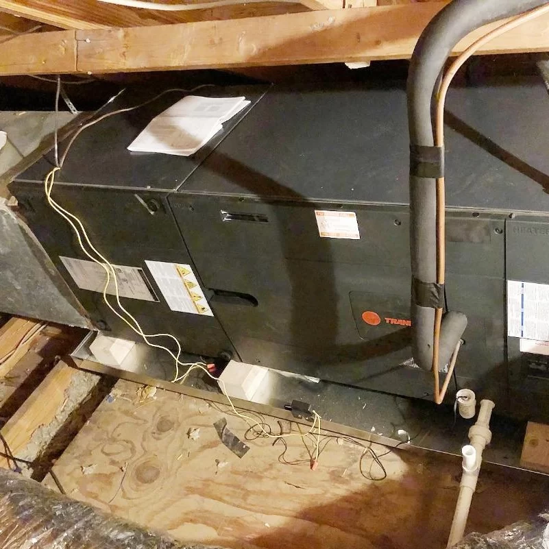 Huge Furnace Heater Inspection: Furnace on roof